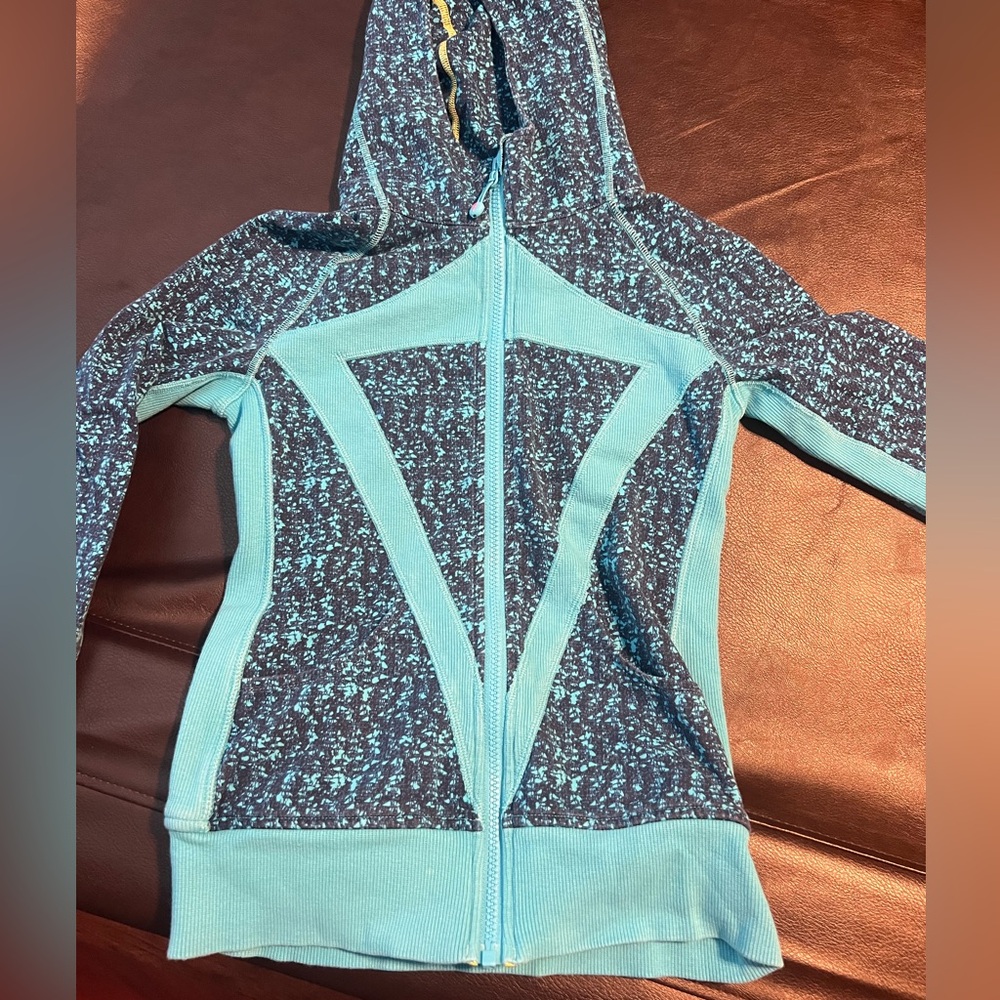 Lululemon Kids Ivivva Girls Blue Zip Up Jacket